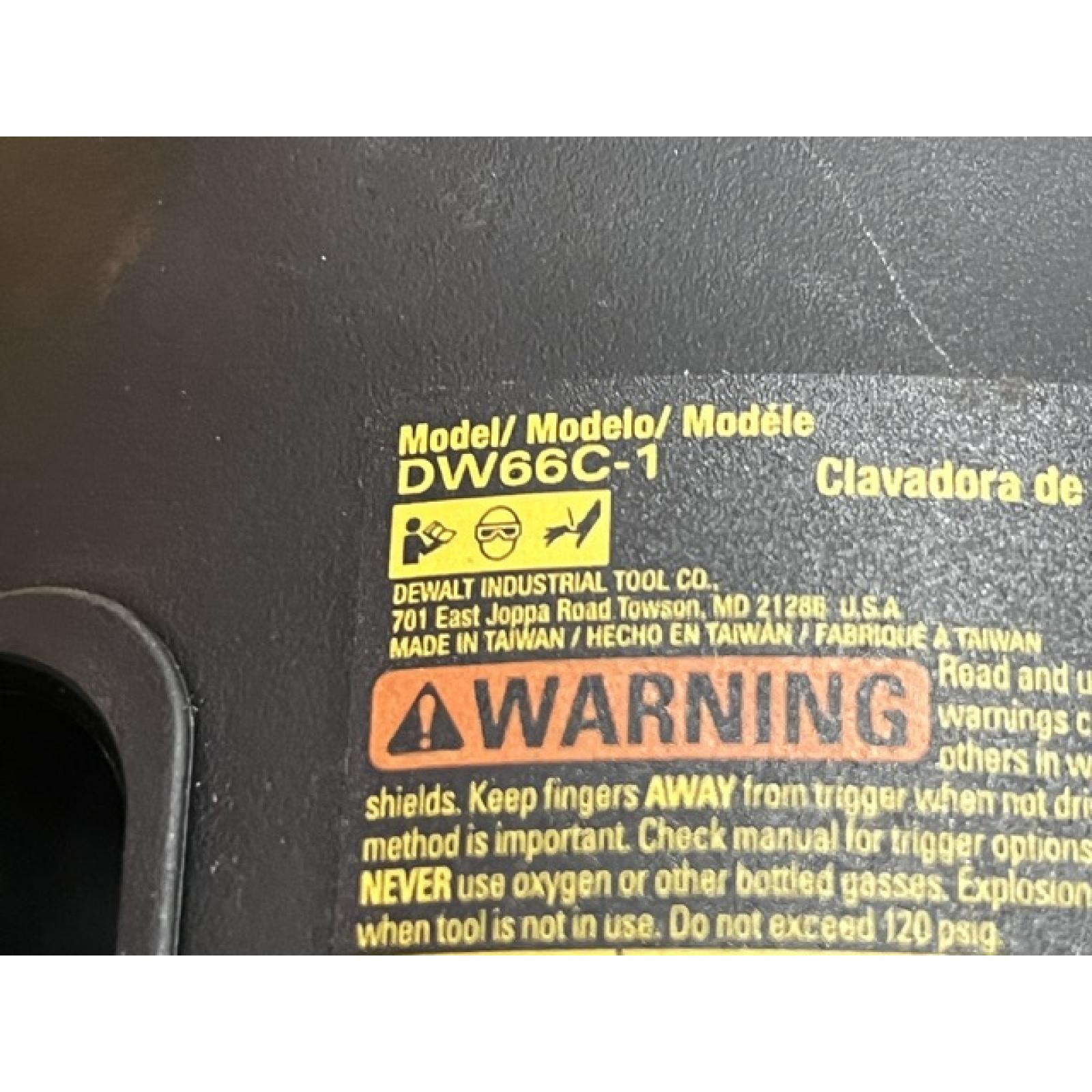 AS-IS DEWALT Pneumatic 15-Degree Coil Corded Siding Nailer