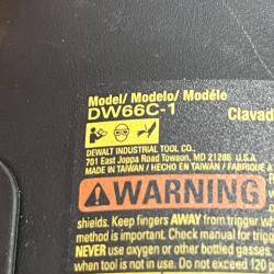 AS-IS DEWALT Pneumatic 15-Degree Coil Corded Siding Nailer