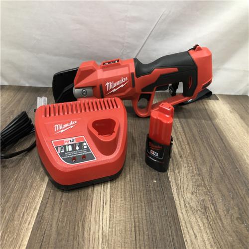 AS-IS Milwaukee 12V Cordless Brushless Pruner Shears Kit W/ 2.0 Ah Battery & Charger