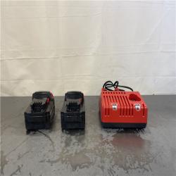 AS-IS- M18 18-Volt Lithium-Ion XC Starter Kit with Two 5.0Ah Batteries and Charger