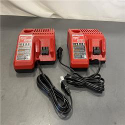 AS-IS - Milwaukee M12 or M18 18V and 12V Multi Voltage Lithium Ion Battery Charger (Set of 2)