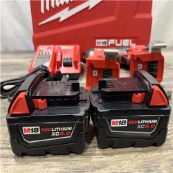 AS-IS Milwaukee FUEL 18V Lithium-Ion Brushless Cordless Hammer Drill and Impact Driver Combo Kit