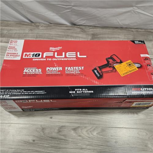NEW! -  Milwaukee M18 FUEL 8 in. 18V Lithium-Ion Brushless HATCHET Pruning Saw Kit with 6Ah High Output Battery and Charger