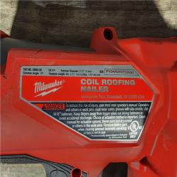 HOUSTON LOCATION - AS-IS Milwaukee M18 FUEL 18-Volt Lithium-Ion Brushless Cordless Coil Roofing Nailer (Tool Only)