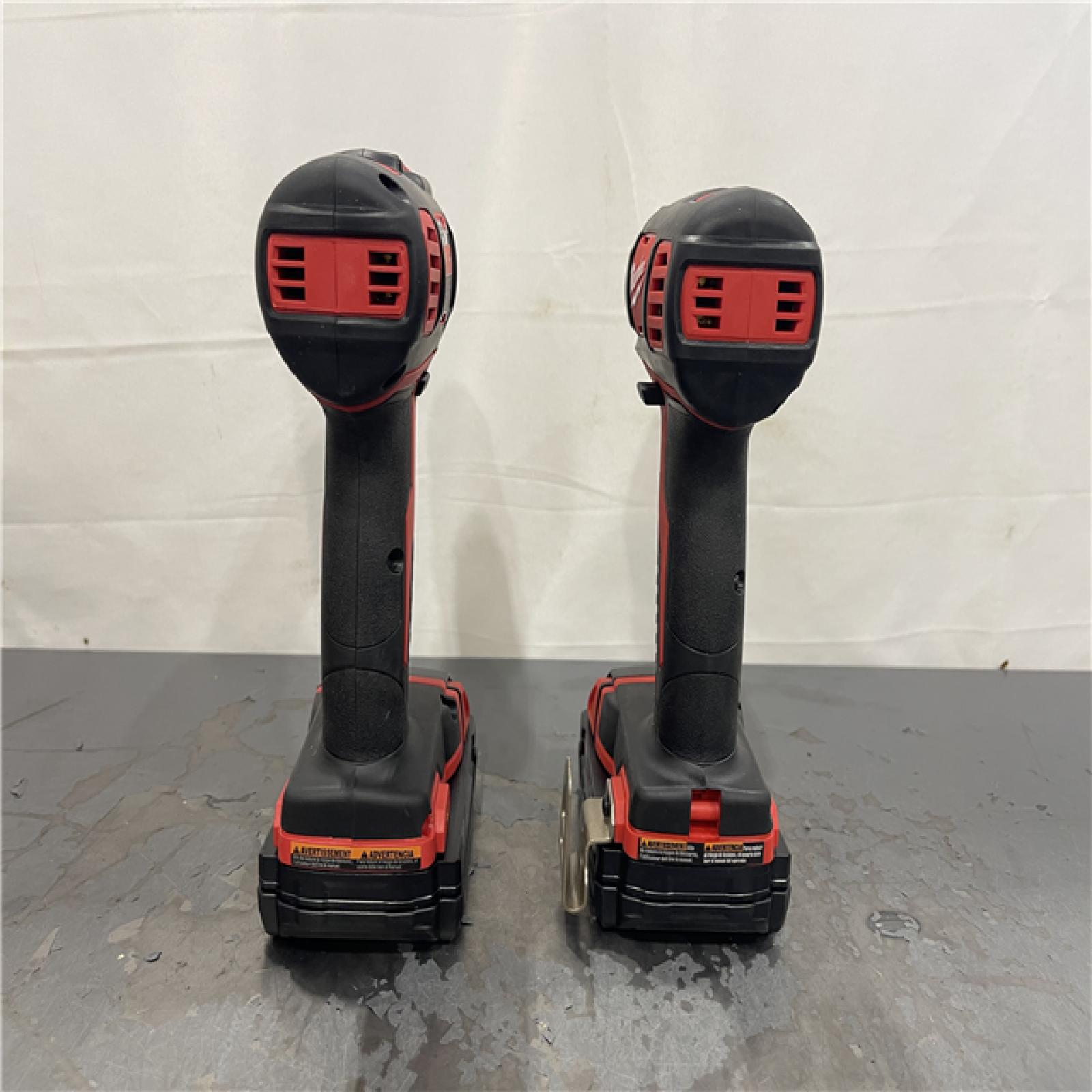 AS-IS- Milwaukee 18V Cordless Brushed 2-Tool Drill/Driver and Impact Driver Kit