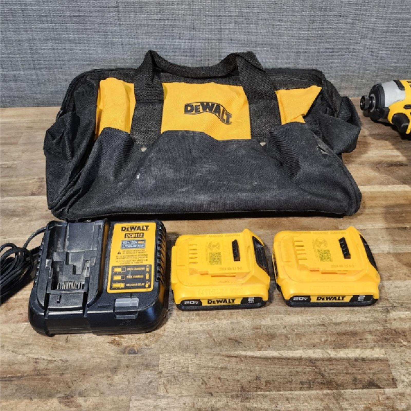 HOUSTON LOCATION - AS-IS DeWalt 20V MAX ATOMIC Cordless Brushless 4-Tool Combo Kit