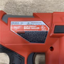 AS-IS Milwaukee FUEL 12-Volt Lithium-Ion Brushless Cordless 18-Gauge 1-1/2 in. Compact Brad Nailer (Tool Only)