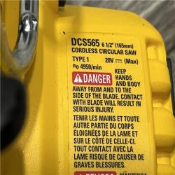 AS-IS DEWALT 20V MAX Cordless Brushless 6-1/2 in. Sidewinder Style Circular Saw (Tool Only)