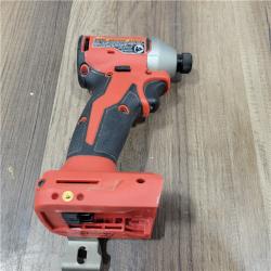 AS-IS Milwaukee  M18 18V Lithium-Ion Brushless Cordless 1/4 in. Compact Impact Driver (Tool Only)