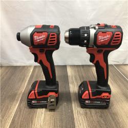 AS-IS Milwaukee 18V Lithium-Ion Cordless Drill Driver/Impact Driver Combo Kit
