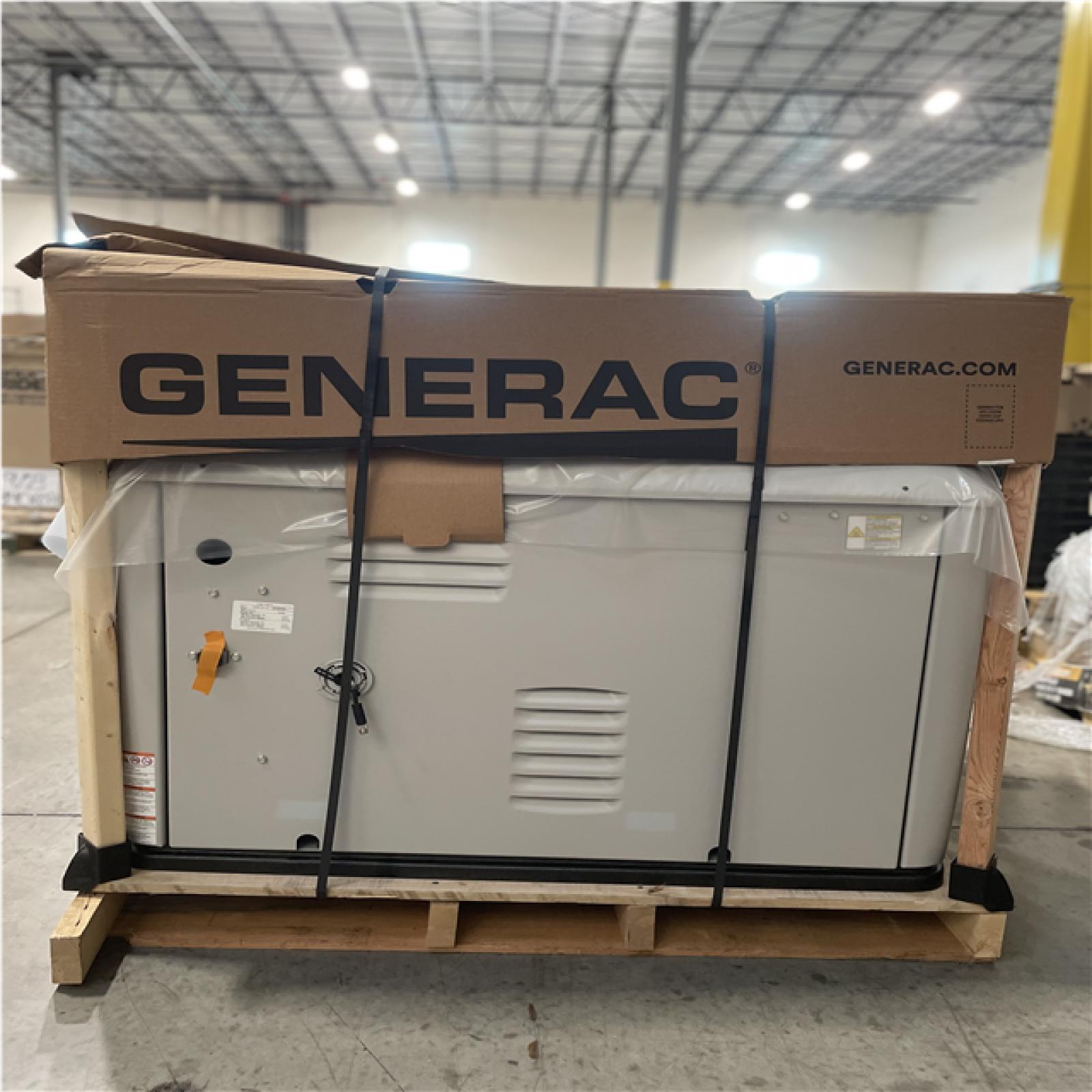 DALLAS LOCATION- GENERAC 28kW Air-Cooled Generator 200 Amp Transfer Switch  Mobile Monitoring Thermostat