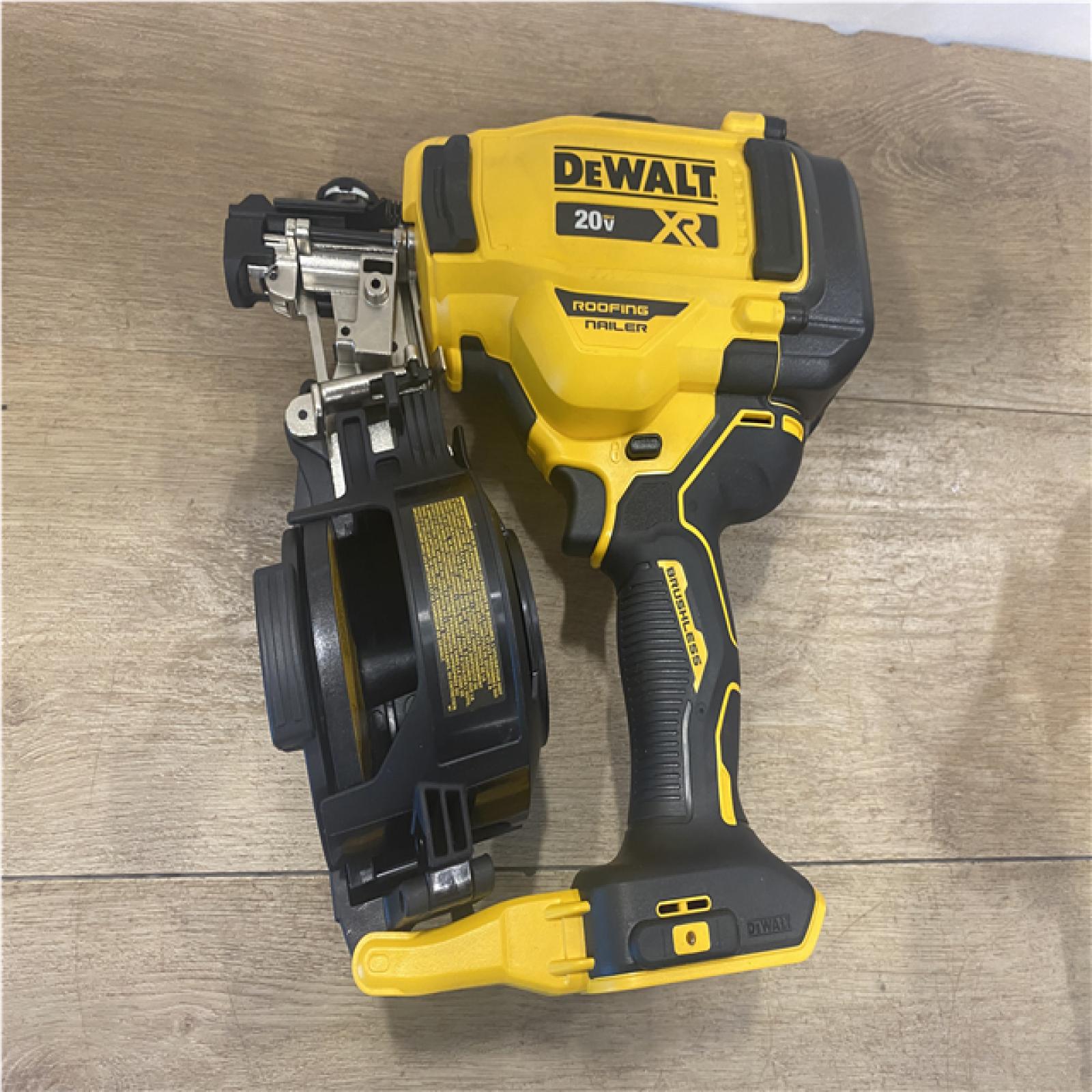 AS-IS DEWALT 20V MAX 15-Degree Electric Cordless Roofing Nailer (Tool Only)