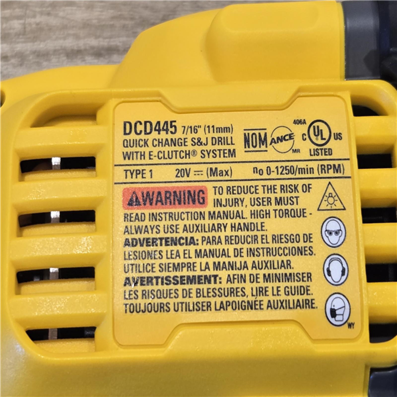 AS-IS DEWALT 20V Max Cordless 7/16 in. Quick Change Stud and Joist Drill (Tool Only)