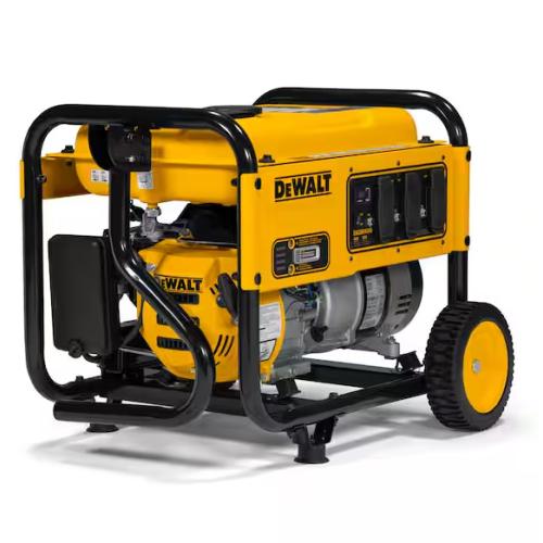 DALLAS LOCATION - NEW DEWALT 4500 / 4000- Watt Gas Powered Portable Generator with Idle Control, Covered Outlets and CO Protect -DXGNR4000