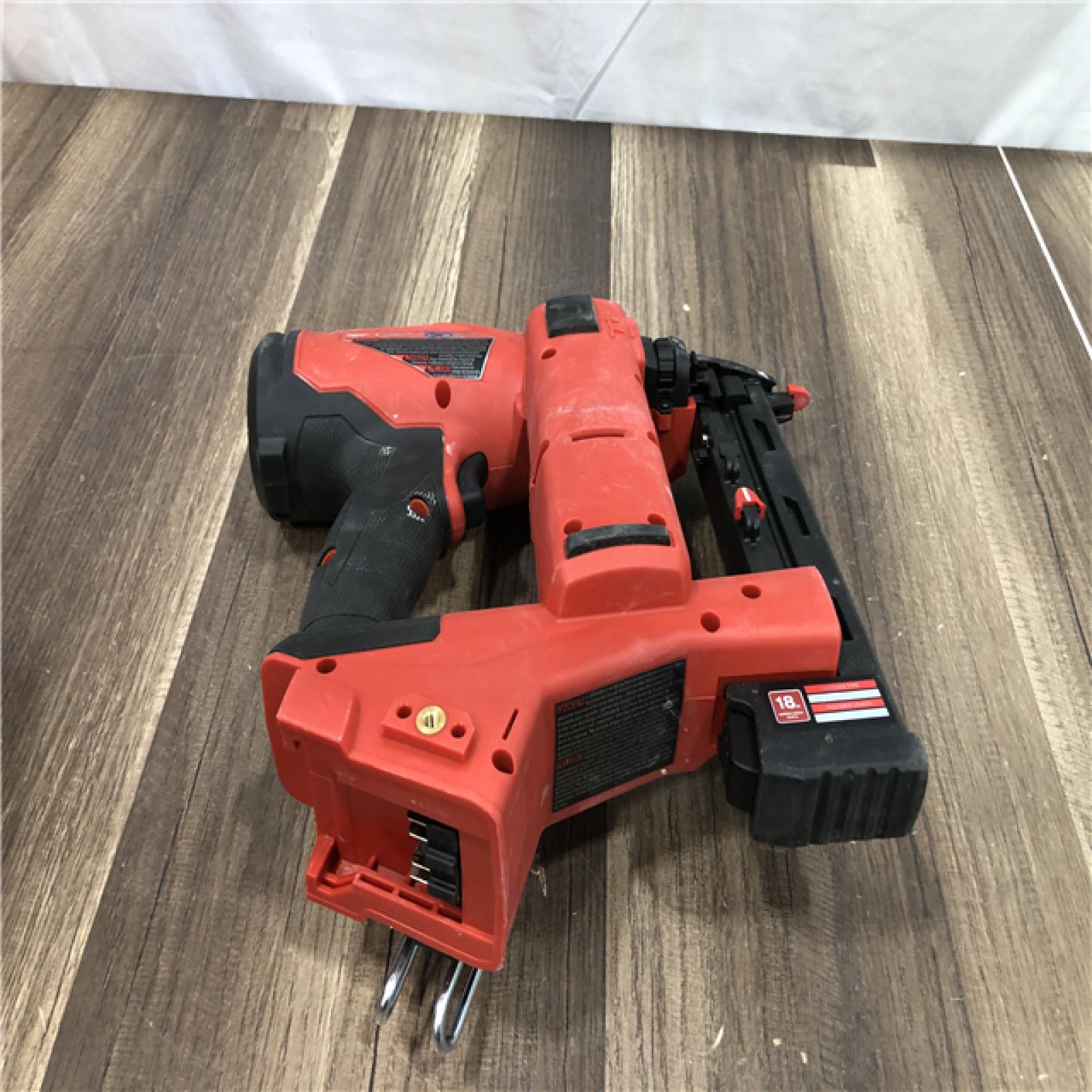 AS-IS Milwaukee FUEL 18-Volt Lithium-Ion Brushless Cordless 18-Gauge 1/4 in. Narrow Crown Stapler (Tool-Only)