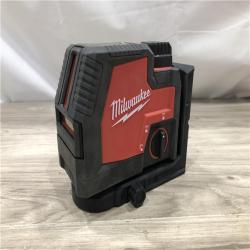 AS-IS Milwaukee 100 ft. REDLITHIUM Lithium-Ion USB Green Rechargeable Cross Line Laser Level Kit