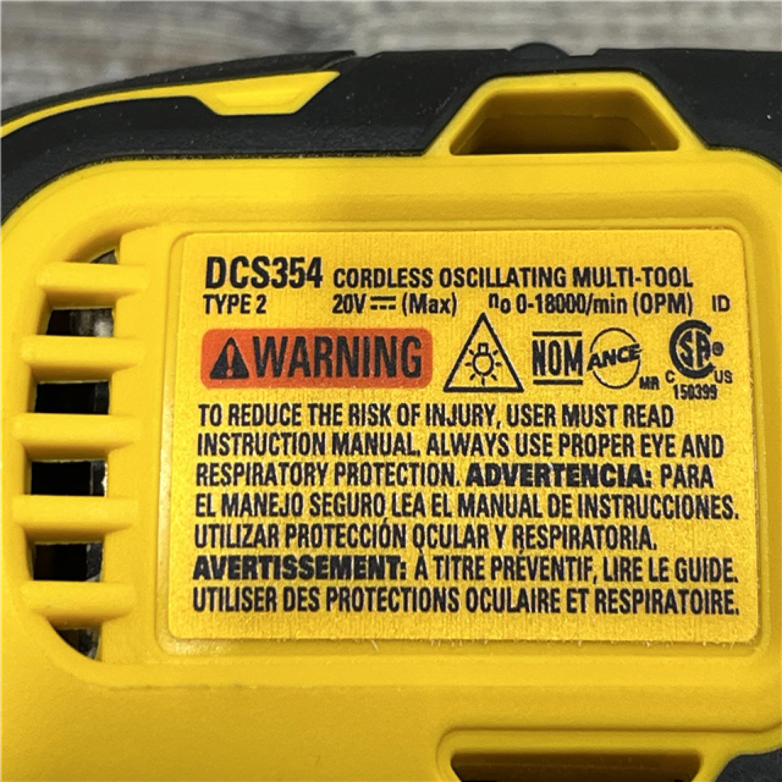 AS-IS DEWALT ATOMIC 20V MAX Cordless Brushless Oscillating Multi Tool Kit