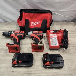 LIKE NEW! - Milwaukee 18V Cordless Brushed 2-Tool Drill/Driver and Impact Driver Kit