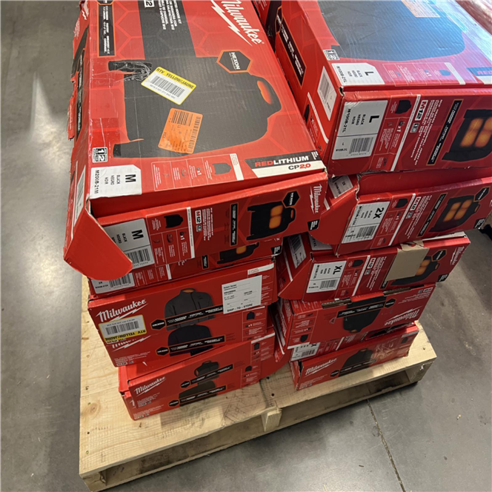DALLAS LOCATION - AS-IS MILWAUKEE JACKET PALLET (25 COUNT)