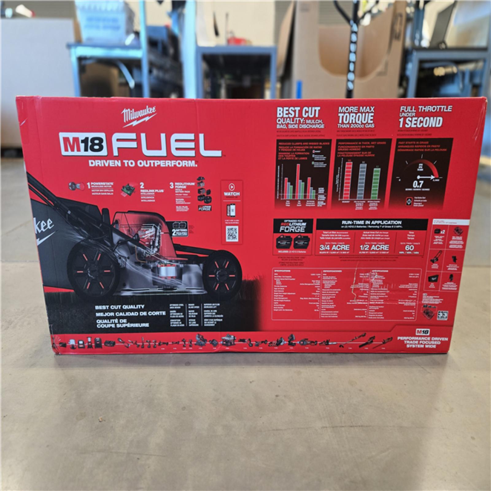 NEW!- Milwaukee 18 FUEL 21 Self-Propelled Dual Battery Mower Kit