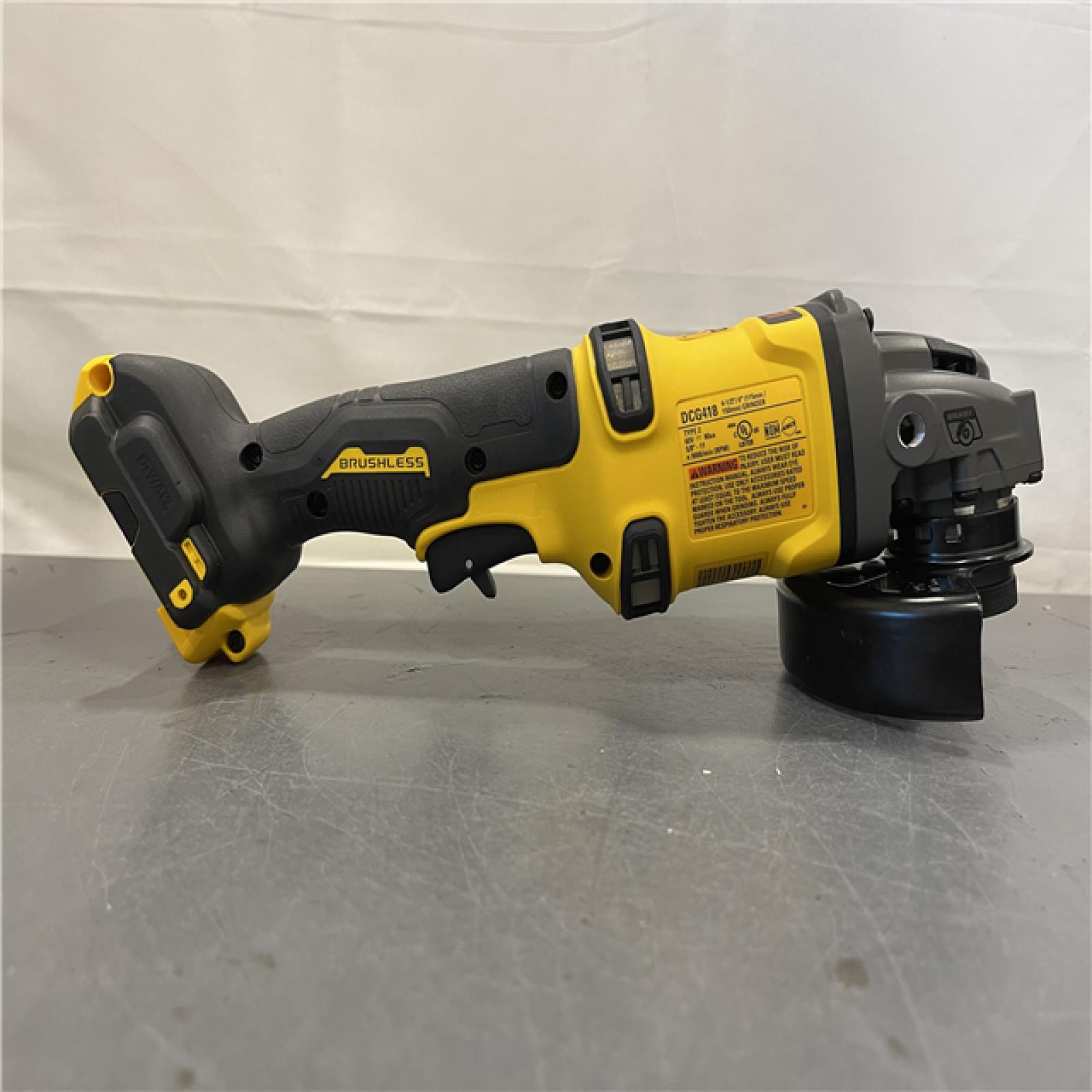AS-IS - DEWALT 60V MAX Cordless Brushless 4.5 in. to 6 in. Small Angle Grinder with Kickback Brake