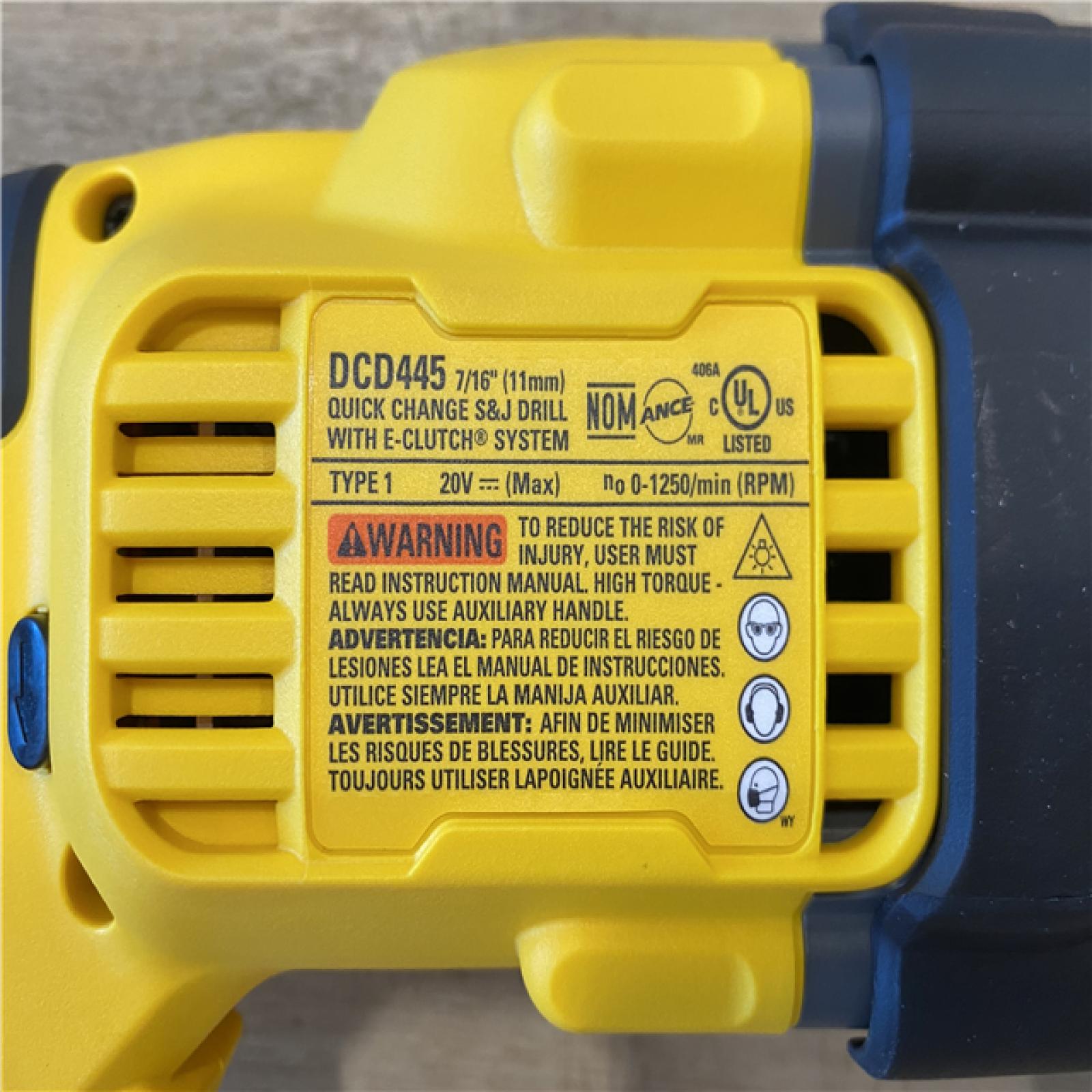 AS-IS DEWALT 20V Max Cordless Brushless 7/16 in. Quick Change Stud and Joist Drill (Tool Only)