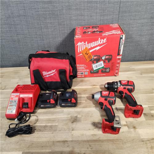 HOUSTON LOCATION - AS-IS Milwaukee M18 18V Cordless Brushed 2 Tool Drill/Driver and Impact Driver Kit