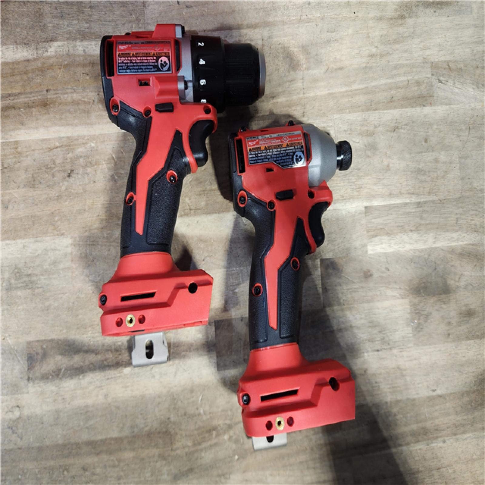 HOUSTON LOCATION - AS-IS Milwaukee M18 18V Lithium-Ion Brushless Cordless Compact Drill/Impact Combo Kit (2-Tool) W/(2) 2.0 Ah Batteries, Charger & Bag