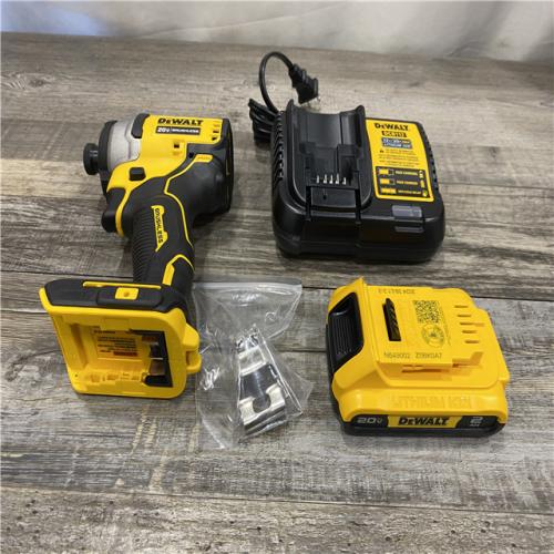 AS-IS DEWALT Atomic 20V Max Lithium-Ion Brushless Cordless Compact 1/4 in. Impact Driver Kit