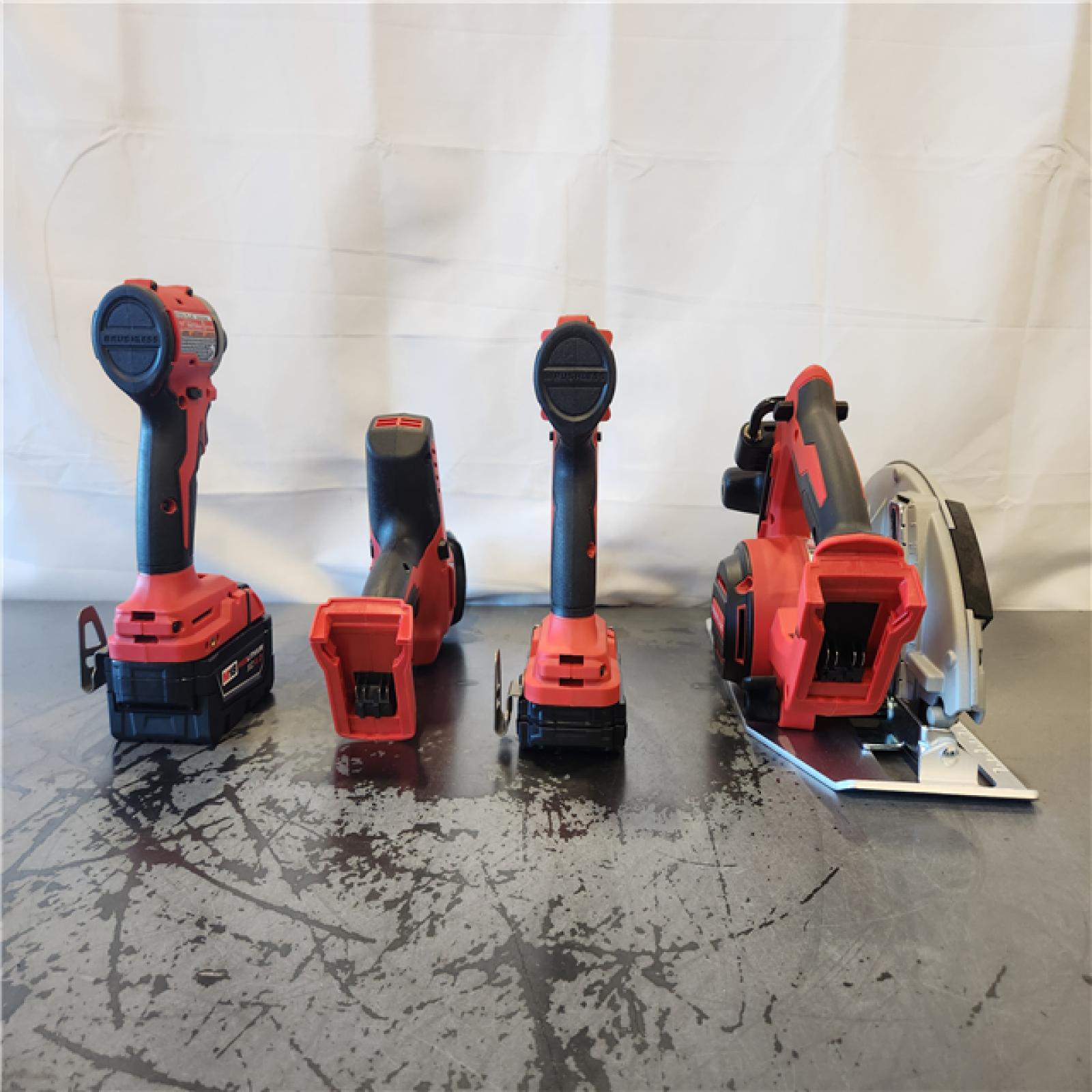 AS-IS- Milwaukee M18 Cordless Brushless 4 Tool Combo Kit