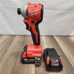AS-IS- Milwaukee M18 Compact Brushless 1/4  Hex Impact Driver Kit