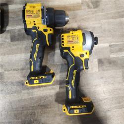 HOUSTON LOCATION - AS-IS Dewalt DCK225D2 20V MAX ATOMIC Brushless Compact Lithium-Ion 1/2 in. Cordless Drill Driver and 1/4 in. Impact Driver Combo Kit with 2 Batteries 2 Ah