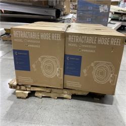 DALLAS LOCATION - Giraffe Tools Giraffe Tools Premium Instant Glide Retractable Garden Hose Reel 5/8in 90ft - 6 UNITS