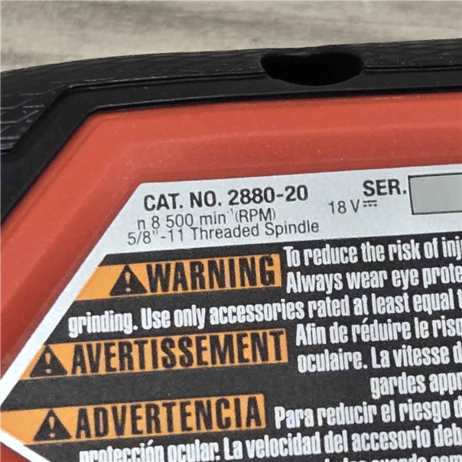 AS-IS Milwaukee 2880-20 FUEL 18V Cordless 4-1/2 in./5 in. Grinder (Tool-Only)