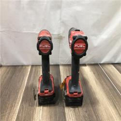 AS-IS Milwaukee FUEL 18V Lithium-Ion Brushless Cordless Hammer Drill and Impact Driver Combo Kit