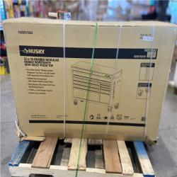 DALLAS LOCATION - Husky Modular Tool Storage 52 in. W x 20 in. D Standard Duty Black Mobile Workbench Cabinet