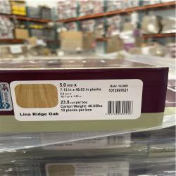 DALLAS LOCATION- AS-IS HOME DECORATORS & LIFEPROOF ASSORTED VINLYL FLOORING