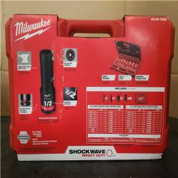 Phoenix SEALED Milwaukee SHOCKWAVE 3/8 in. Drive SAE and Metric 6 Point Impact Socket Set (43-Piece)