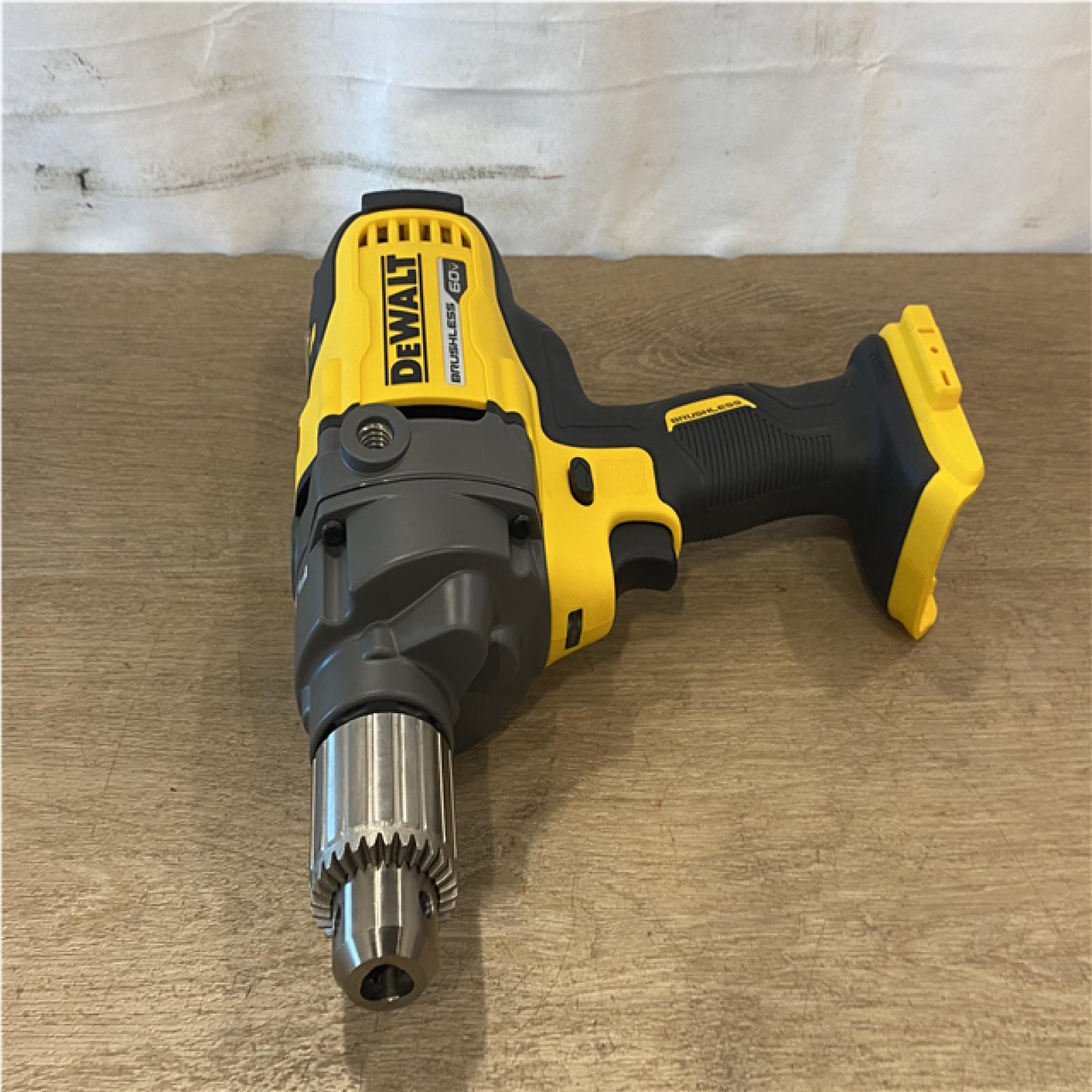 AS-IS DEWALT FLEXVOLT 60-Volt MAX Cordless Brushless 1/2 in. Mixer/Drill with E-Clutch (Tool-Only)