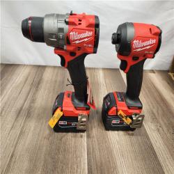 NEW! - Milwaukee M18 FUEL 18V Lithium-Ion Brushless Cordless Hammer Drill and Impact Driver Combo Kit (2-Tool) with 2 Batteries