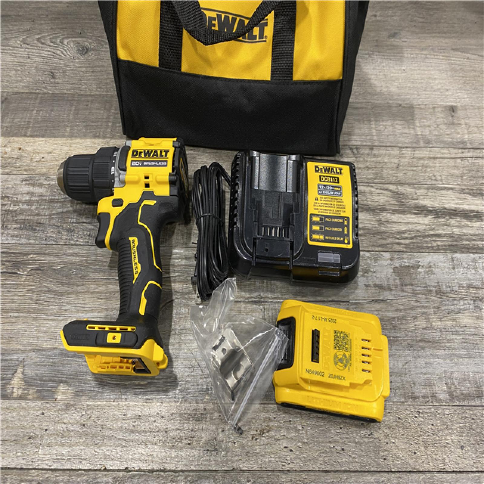 AS-IS DEWALT Atomic 20V Lithium-Ion Cordless Compact 1/2 in. Drill/Driver Kit