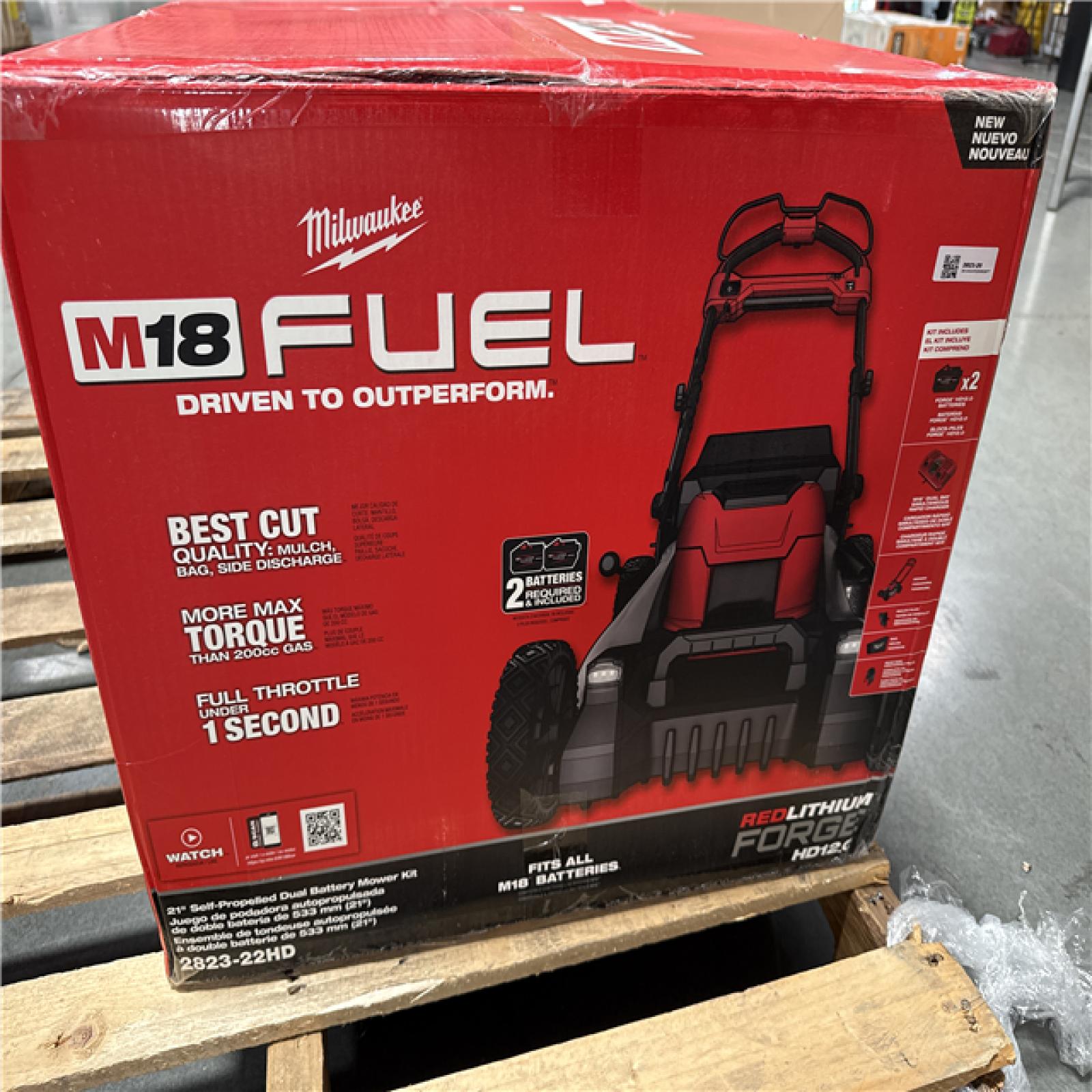 California NEW Milwaukee 21 Self-Propelled Dual Battery Mower Kit
