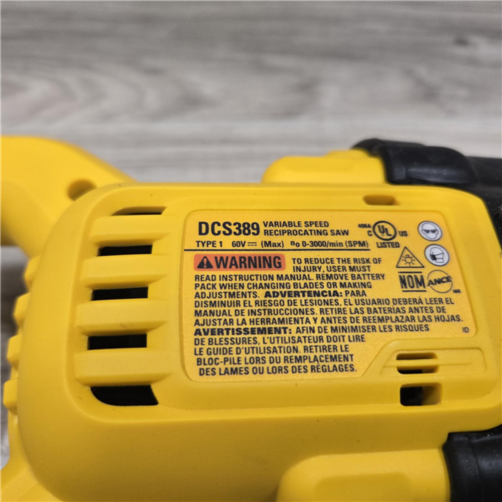 AS-IS DeWalt FLEXVOLT 60V MAX Cordless Reciprocating Saw (Tool-Only)