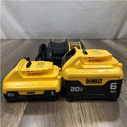 AS-IS DEWALT 20V MAX Lithium-Ion 6.0Ah and 4.0Ah Battery and Charger Starter Kit