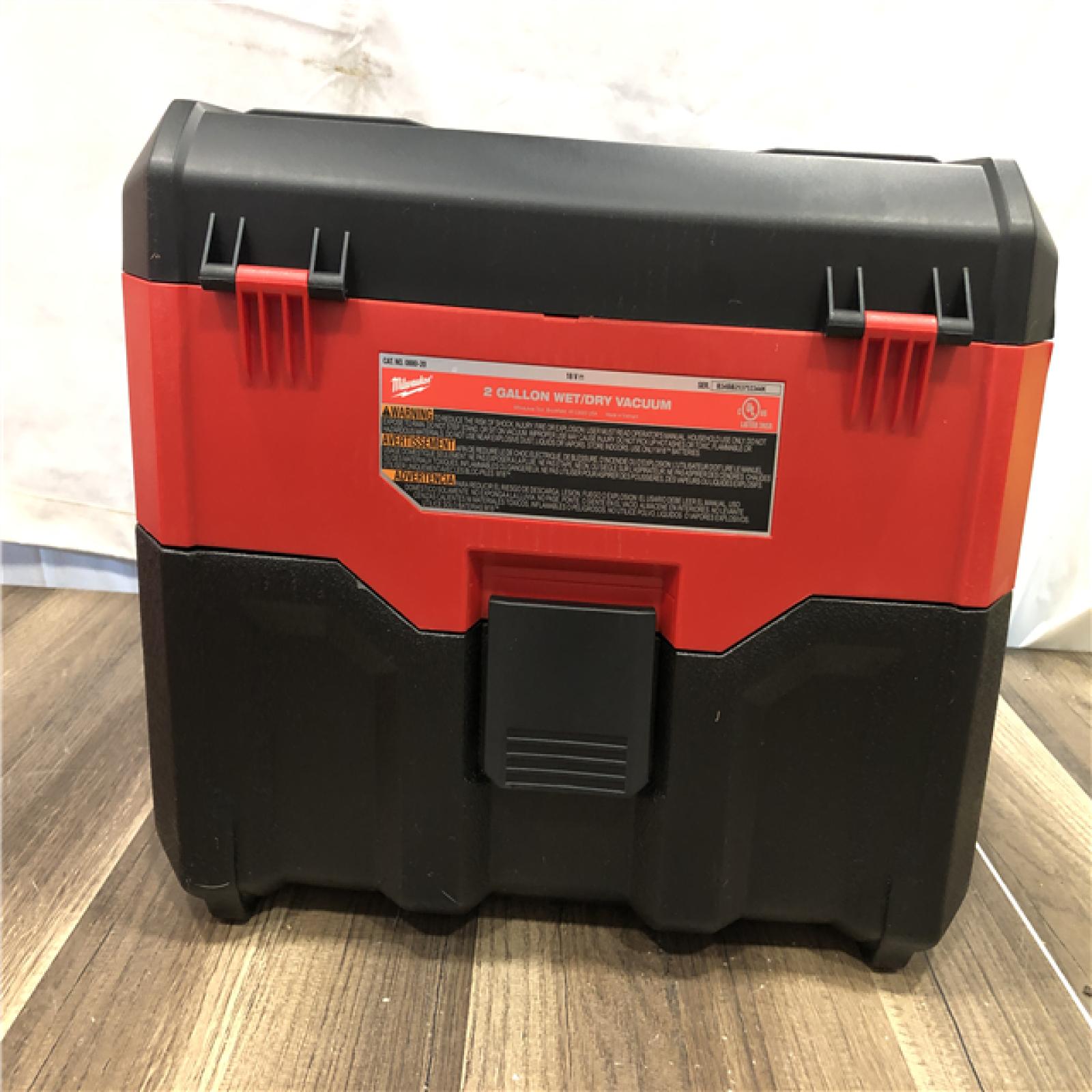 AS-IS Milwaukee 18-Volt 2 Gal. Lithium-Ion Cordless Wet/Dry Vacuum (Vacuum-Only)