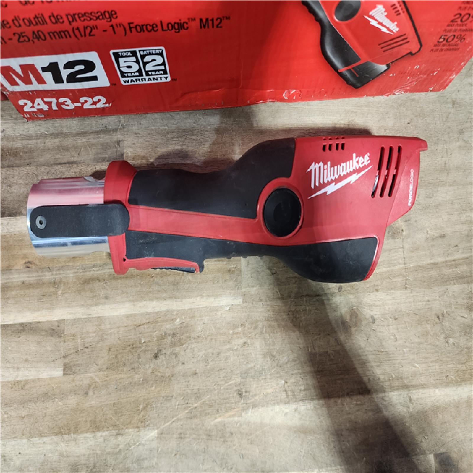 HOUSTON LOCATION - AS-IS M12 12-Volt Lithium-Ion Force Logic Cordless Press Tool Kit (3 Jaws Included) with Two 1.5 Ah Battery and Hard Case