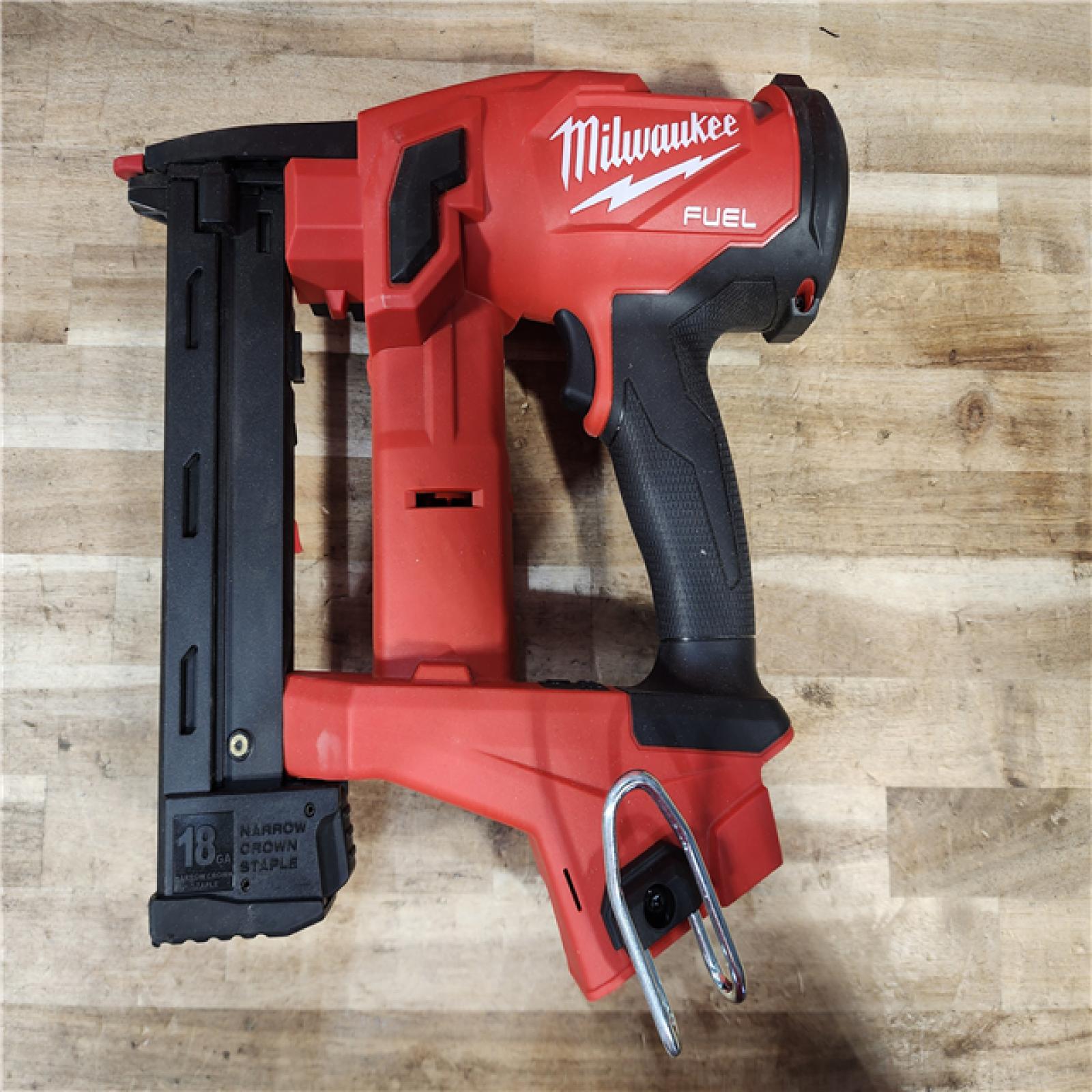 HOUSTON LOCATION - AS-IS Milwaukee FUEL 18-Volt Lithium-Ion Brushless Cordless 18-Gauge 1/4 in. Narrow Crown Stapler (Tool-Only)
