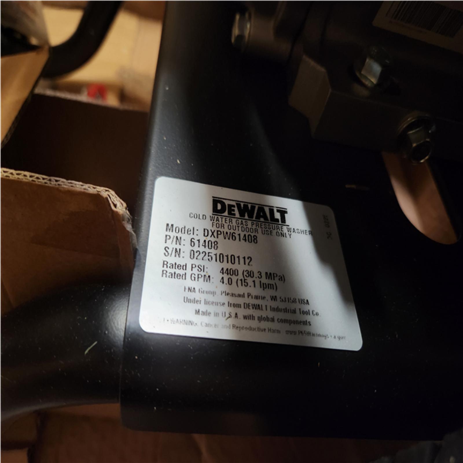 Phoenix NEW DEWALT 4400 PSI 4.0 GPM Cold Water Gas Pressure Washer