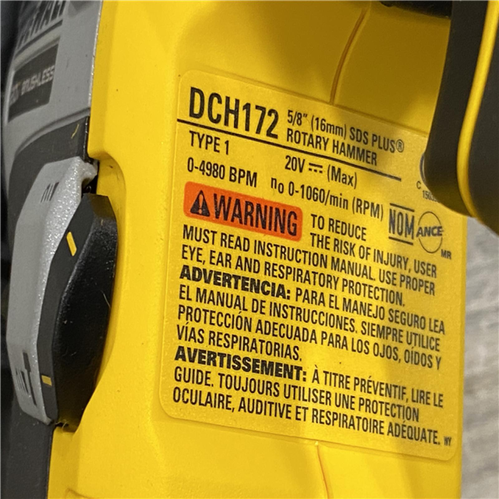 AS-IS DEWALT ATOMIC 20V MAX Cordless Brushless Ultra-Compact 5/8 in. SDS Plus Hammer Drill (Tool Only)