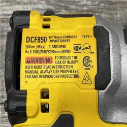 AS-IS DEWALT ATOMIC 20V MAX Lithium-Ion Cordless 1/4 in. Brushless Impact Driver Kit